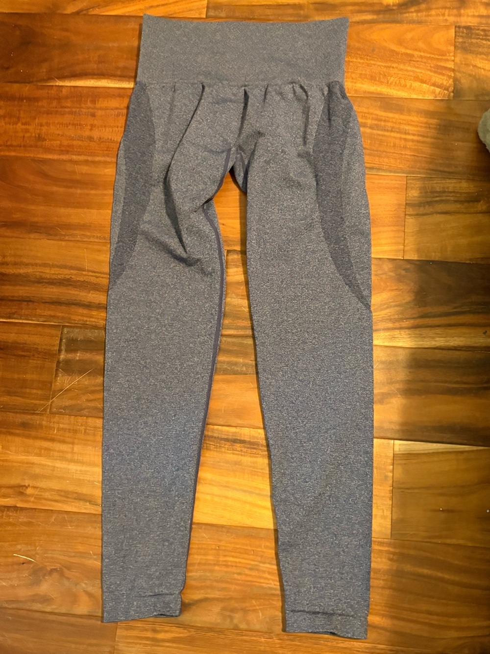 NVGTN Seamless Blue Heather High Waisted Leggings Size Medium Gym Fitness (1288)